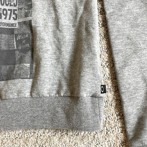 Oakley “Breaking the Mould” Gray Boatneck Sweatshirt - Picture 5 of 7